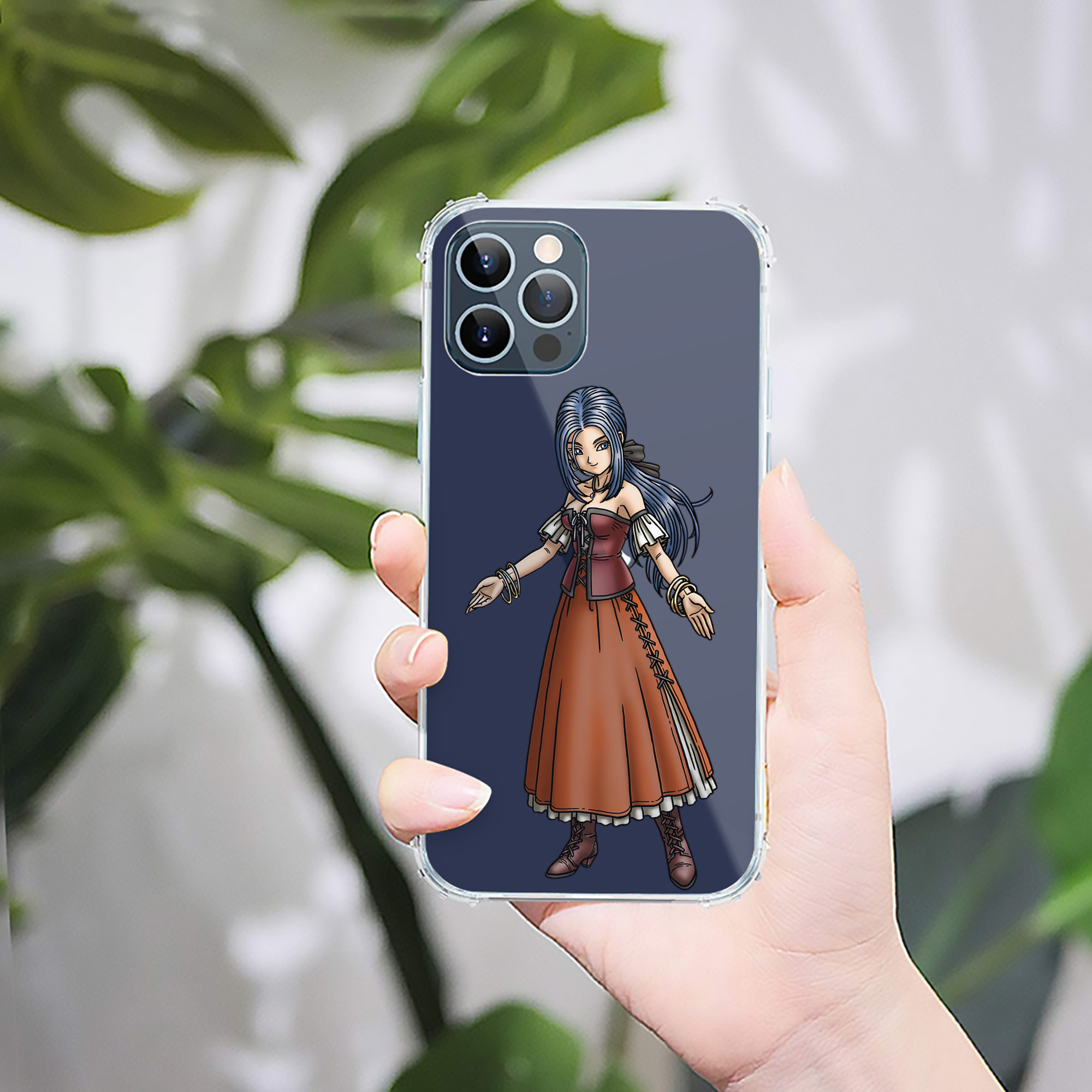 （画像用） ドラゴンクエスト Doragon Kuesuto Dragon Quest 【iPhone 12シリーズ対応】透明スマホケース（クリアソフトケース）